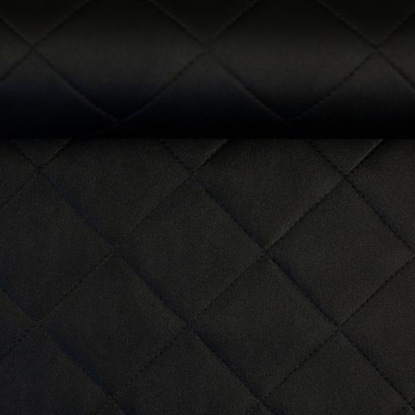 Kunstleder Debbie in Steppoptik Schwarz von Swafing